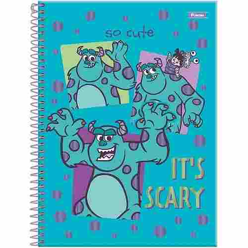 CADERNO ESPIRAL 1/4 MONSTROS SA